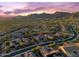 Gorgeous aerial view showcasing a home's location nestled within a scenic community near majestic mountains at 10778 N 137Th St, Scottsdale, AZ 85259