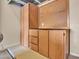 Basement storage with many built in cabinets and drawers at 1608 W Calle De Pompas --, Phoenix, AZ 85085