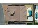 Overhead view of the property showing the roofline, backyard pool, and patio area at 20775 W Rattler Rd, Buckeye, AZ 85396