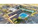 Aerial view of the resort-style pools and amenities at the community clubhouse at 20775 W Rattler Rd, Buckeye, AZ 85396