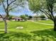 Neighborhood park with playground, grass fields, and sidewalk at 2270 E Honeysuckle Pl, Chandler, AZ 85249