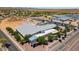 Overhead image of the community center featuring a pool, parking, and recreational areas at 28942 N Lazurite Way, San Tan Valley, AZ 85143