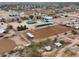 Aerial view of property featuring horse area and arena at 29756 N Varnum Rd, San Tan Valley, AZ 85143