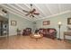 Warm and inviting living room with comfortable seating, hardwood floors, and lots of decor at 3328 S Stanley Pl, Tempe, AZ 85282