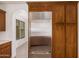 Spacious kitchen featuring stainless steel refrigerator and wooden cabinets at 3591 S Ranger Trl, Gilbert, AZ 85297