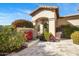 Charming courtyard entry featuring a fountain, vibrant greenery and custom gate at 3980 E Sierra Vista Dr, Paradise Valley, AZ 85253