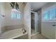 Relaxing bathroom with soaking tub and walk-in shower at 4020 E Laurel Ln, Phoenix, AZ 85028