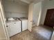 Convenient laundry room featuring a washer, dryer, and shelving for organized storage at 6945 E Cochise Rd # 108, Paradise Valley, AZ 85253