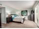 Comfortable bedroom with carpeted floors and sliding door access to the outdoor patio at 863 W Kiva Ave, Mesa, AZ 85210