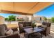 Cozy outdoor patio featuring comfortable seating with scenic views of the neighborhood at 8989 N Gainey Center Dr # 231, Scottsdale, AZ 85258