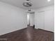 Bright bedroom featuring recessed lighting, wood-look flooring and a walk-in closet at 1150 E Tyson St, Chandler, AZ 85225