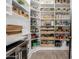 Organized walk-in pantry features ample shelving, drawers, and countertop space for storage at 11818 W Luxton Ln, Avondale, AZ 85323