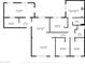 Detailed floor plan showcasing the layout of the home, including room dimensions and relationships at 1740 W Crescent Ave, Mesa, AZ 85202