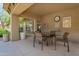 Covered pool area offers a dining space and relaxing shady spots to enjoy with views at 19700 N 76Th St # 2001, Scottsdale, AZ 85255