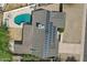 Aerial view of home with solar panels, pool, and well-kept landscaping at 3830 E Desert Cove Ave, Phoenix, AZ 85028