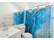 Bathroom features a modern vanity and a shower with curtain at 4031 E Barwick Dr, Cave Creek, AZ 85331