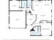 Detailed floor plan showcasing the layout of the home including bedrooms, bathrooms, living spaces, and garage at 4031 E Barwick Dr, Cave Creek, AZ 85331