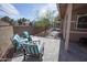 Cozy backyard patio with modern patio furniture at 5013 E Shomi St, Phoenix, AZ 85044