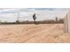Backyard with a large area for future landscaping and privacy block fence at 1244 N 106Th Pl, Mesa, AZ 85207