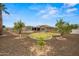 Lush backyard with mature trees, manicured landscaping, and a covered patio providing a serene outdoor retreat at 14539 W Becker Ln, Surprise, AZ 85379