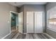 Bedroom features wood-look floors, closet and window at 17216 E Salida Dr # B, Fountain Hills, AZ 85268