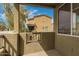 Relaxing covered balcony view of other townhomes and neighborhood at 18250 N Cave Creek Rd # 147, Phoenix, AZ 85032
