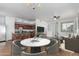 Open-concept living space with modern furnishings, connecting living and dining areas at 18250 N Cave Creek Rd # 147, Phoenix, AZ 85032