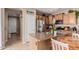 Kitchen with island and stainless appliances at 19043 E Seagull Dr, Queen Creek, AZ 85142