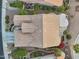 Overhead shot of beautiful home showcasing well-maintained landscaping and a charming backyard pergola at 2722 N 155Th Dr, Goodyear, AZ 85395