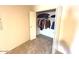 Walk-in closet showing clothing and storage on shelves at 3242 W Christy Dr, Phoenix, AZ 85029