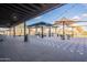 Beautiful outdoor grill and entertaining area with modern fixtures and ample seating at 4140 E Caitlin Dr, San Tan Valley, AZ 85140