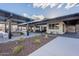 Inviting outdoor patio area featuring a pergola, outdoor seating, and beautiful landscaping at 4140 E Caitlin Dr, San Tan Valley, AZ 85140