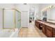 Bathroom with vanity, shower and tub at 6339 S Palo Blanco Dr, Gold Canyon, AZ 85118