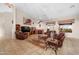 Cozy living room with tile flooring, and large windows at 6339 S Palo Blanco Dr, Gold Canyon, AZ 85118
