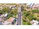 An aerial view shows the property's prime location nestled in a lush, green and desirable neighborhood at 8841 S 51St St # 1, Phoenix, AZ 85044