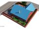 Aerial rendering showing the property's layout, including parking, yard and roof design at 1038 E Northern Ave, Phoenix, AZ 85020