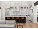 Stunning kitchen featuring large island and white cabinets, open to the living area at 12633 N 81St St, Scottsdale, AZ 85260