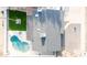 Aerial view showcasing the house, pool and backyard area at 1633 E Wesleyan E Dr, Tempe, AZ 85282