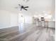 Open-concept living area showcases the spacious layout connecting the living room and the updated kitchen at 1633 E Wesleyan E Dr, Tempe, AZ 85282