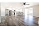 Spacious living area features an open layout and seamless transition into the updated kitchen at 1633 E Wesleyan E Dr, Tempe, AZ 85282
