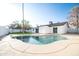 Private backyard oasis with refreshing pool and ample patio space for outdoor enjoyment at 1633 E Wesleyan E Dr, Tempe, AZ 85282
