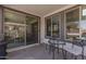 Covered patio with outdoor seating, perfect for relaxing and entertaining guests at 2377 S 245Th Dr, Buckeye, AZ 85326