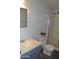 Neat bathroom featuring a step-in shower, vanity, and decorative touches at 2650 W Union Hills Dr # 230, Phoenix, AZ 85027