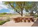 Outdoor kitchen with a built-in grill and seating is perfect for entertaining while enjoying views of the community at 27926 N 130Th Ave, Peoria, AZ 85383