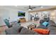 A spacious living room area featuring an open floorplan and a TV for entertainment at 3320 E Claire Dr, Phoenix, AZ 85032