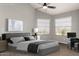 Comfortable bedroom featuring a large bed, ample natural light, and modern decor at 3832 N Gallatin --, Mesa, AZ 85215