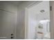 Updated half bathroom shows shiplap walls and modern vanity at 402 W Mohawk Ln, Phoenix, AZ 85027