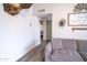 Cozy living room featuring modern decor, stylish wall art, and comfortable seating, perfect for relaxation at 402 W Mohawk Ln, Phoenix, AZ 85027