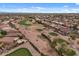 An aerial view showcasing the golf course community, with lush greenery and scenic surroundings at 4517 E Sourwood Dr, Gilbert, AZ 85298