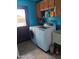 A laundry room features new washer and dryer with sink and exit door at 4549 W Seldon Ln, Glendale, AZ 85302